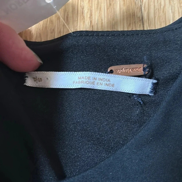 Free People Dress Cutout Black Sleeveless Sheath NWT Size Small - Picture 6 of 7